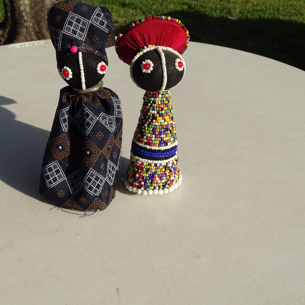 Two African Ladies Dolls
